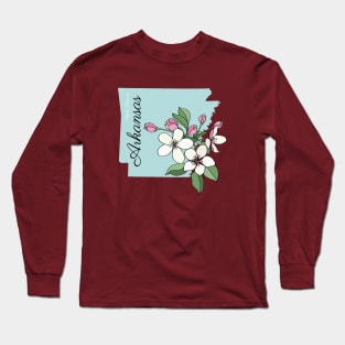 Arkansas State Flower Long Sleeve T-Shirt